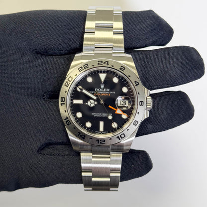 Rolex Explorer II 42mm Black Dot Dial Watch Ref# 216570 - Happy Jewelers Fine Jewelry Lifetime Warranty