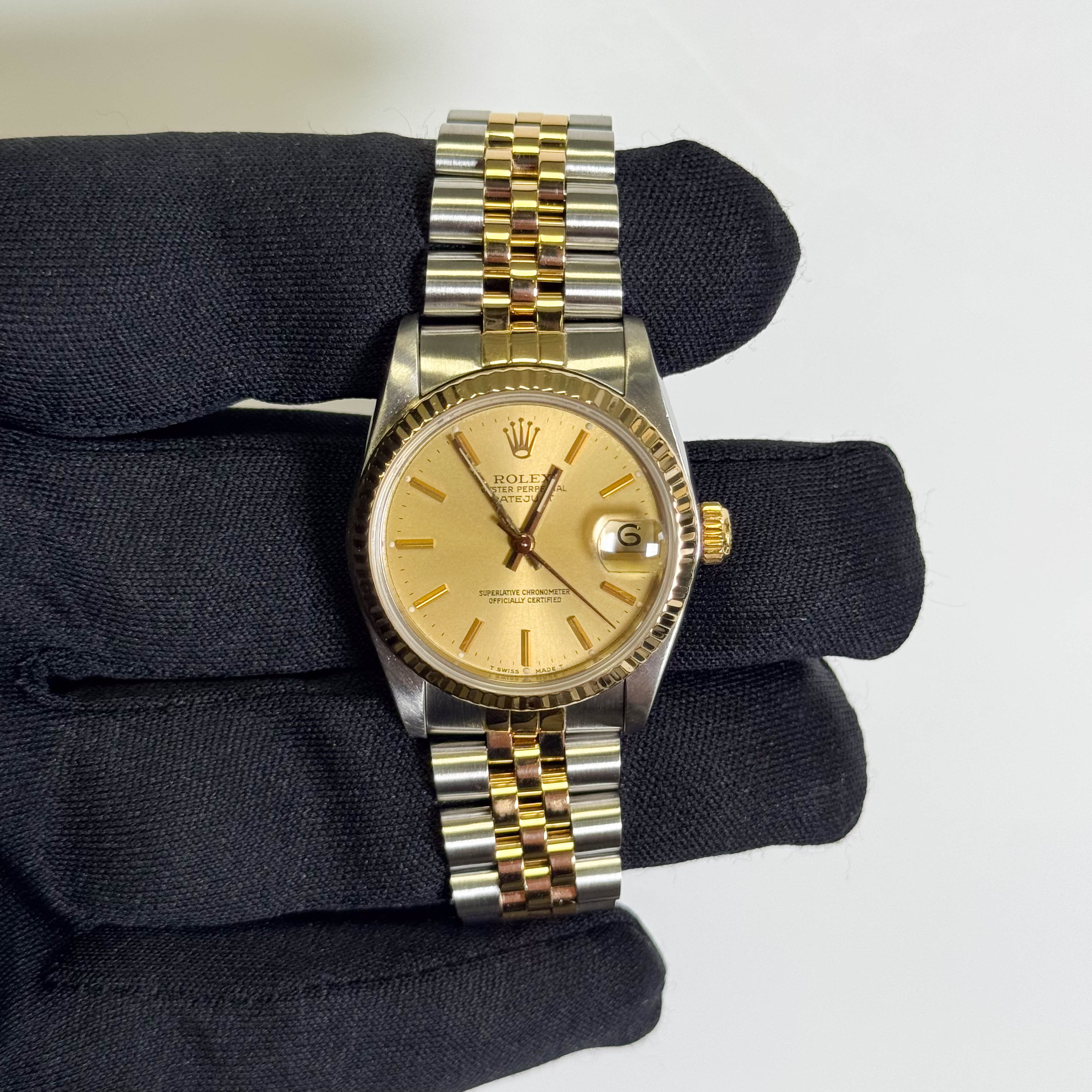 Rolex Datejust 31mm Champagne Dial Watch Ref# 68273 - Happy Jewelers Fine Jewelry Lifetime Warranty