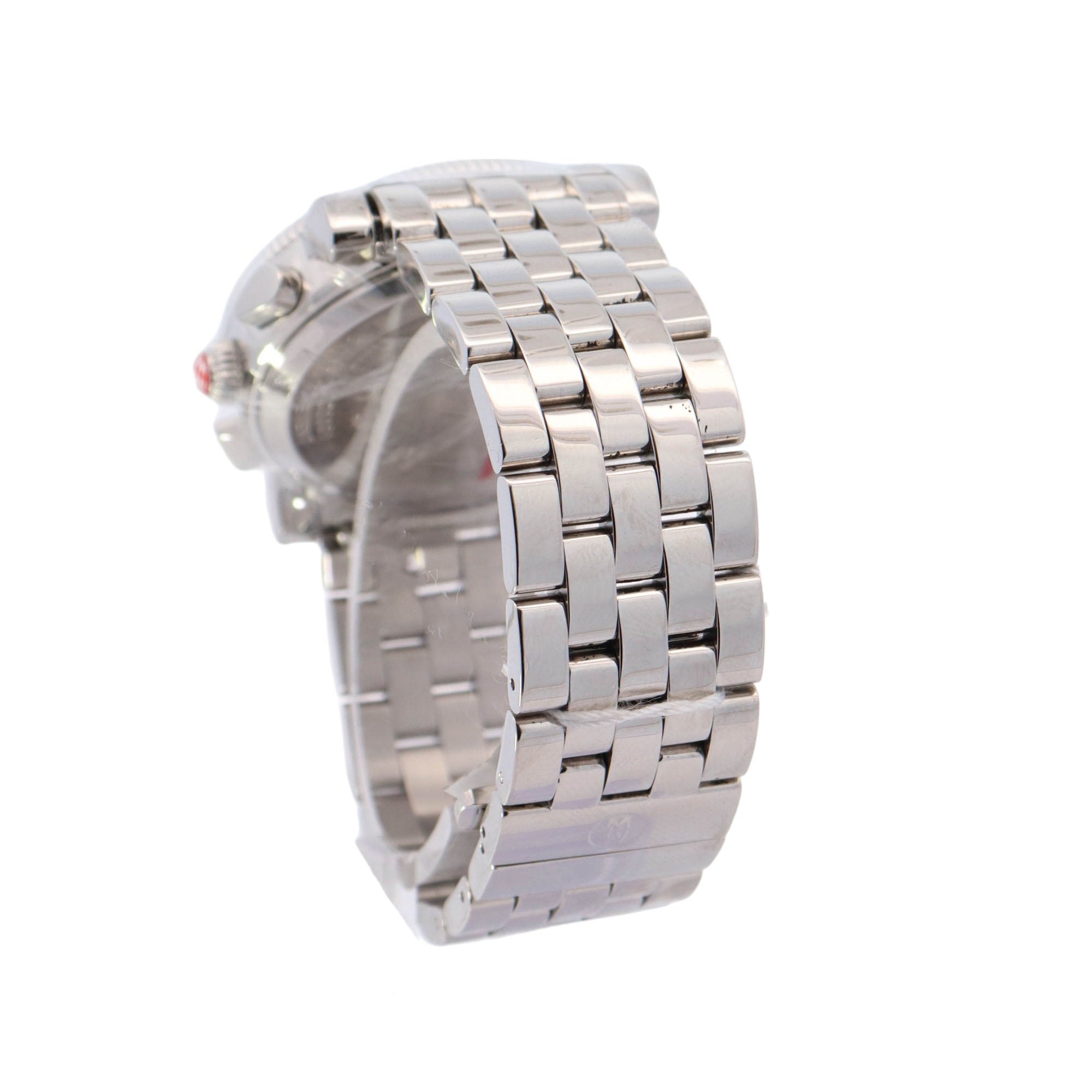 Michele Sport Sail Chronograph Stainless Steel 38mm White Chronograph Dial Watch Reference# MW01C00D9001 - Happy Jewelers Fine Jewelry Lifetime Warranty