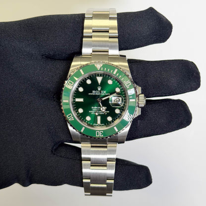 Rolex Submariner 40mm Green Dial Watch Ref# 116610LV - Happy Jewelers Fine Jewelry Lifetime Warranty