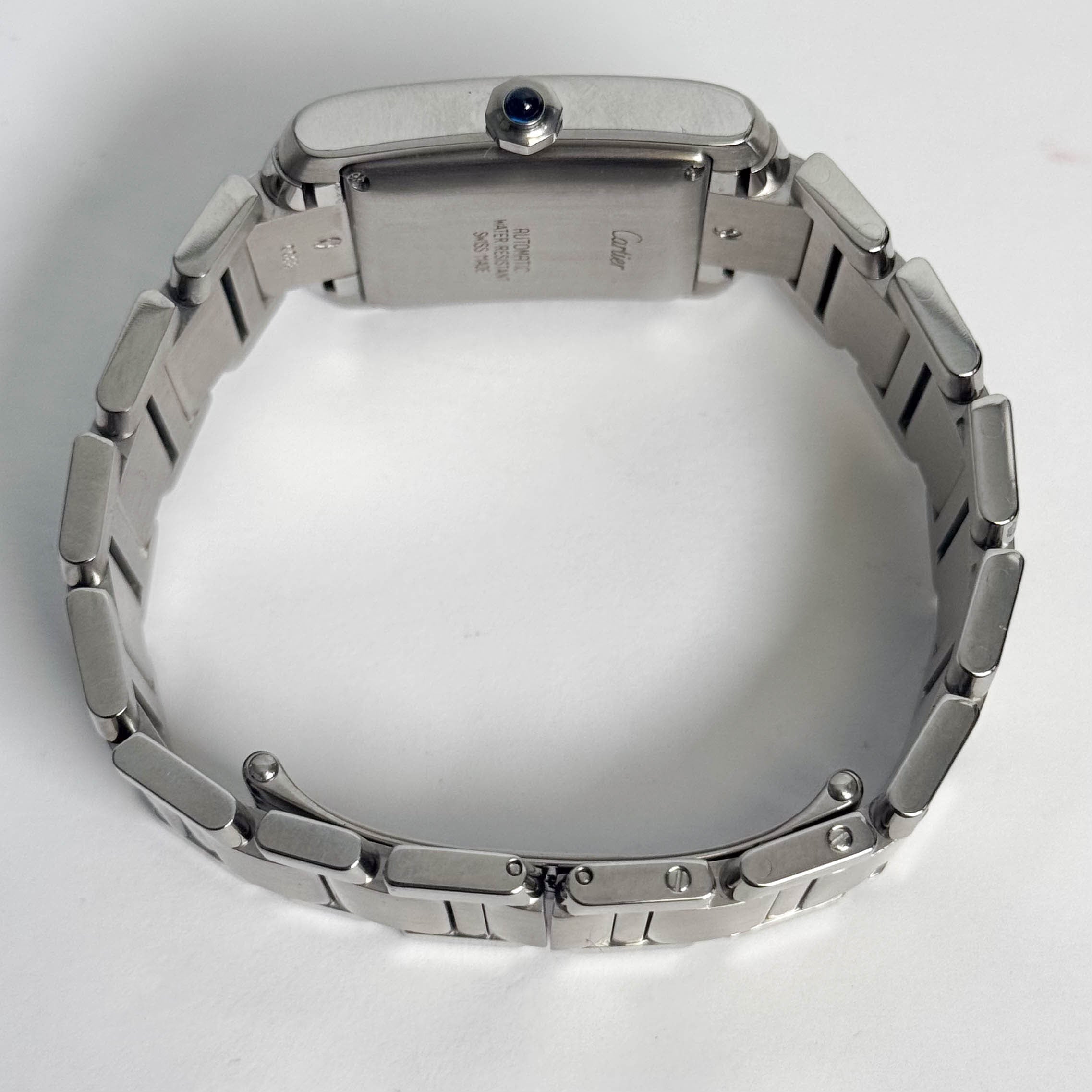Cartier Tank Française Stainless Steel 28mm White Dial Watch Ref# W51002Q3 - Happy Jewelers Fine Jewelry Lifetime Warranty