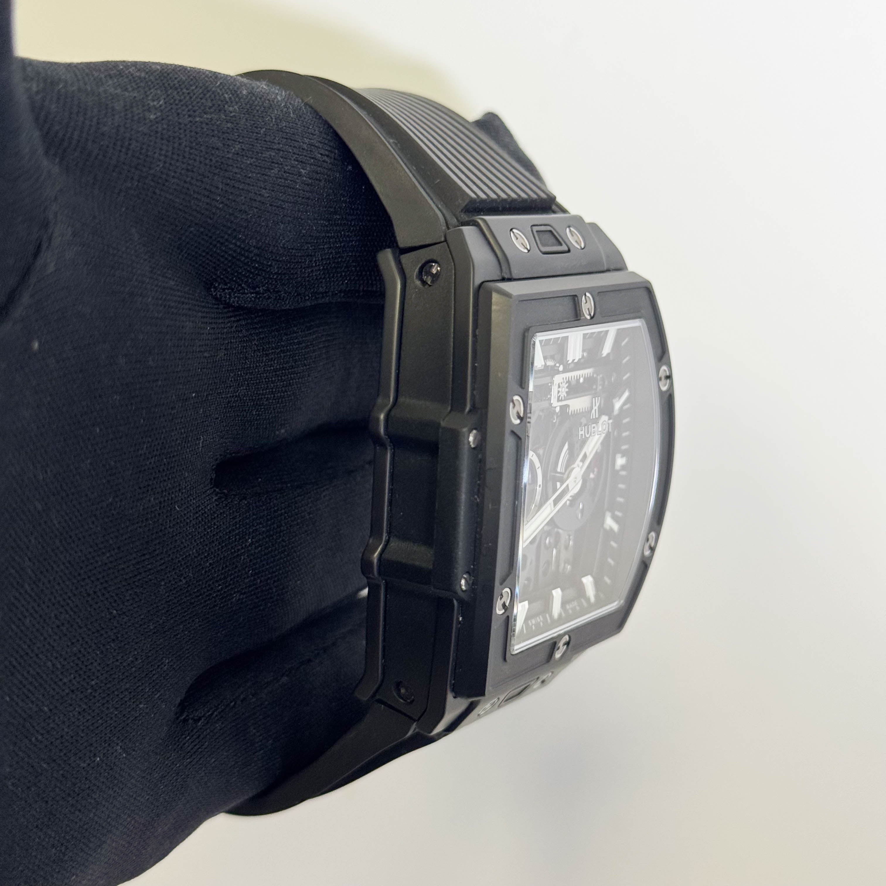 Hublot Spirit of Big Bang 45mm Black Skeleton Dial Watch Ref# 614.CI.1170.RX - Happy Jewelers Fine Jewelry Lifetime Warranty