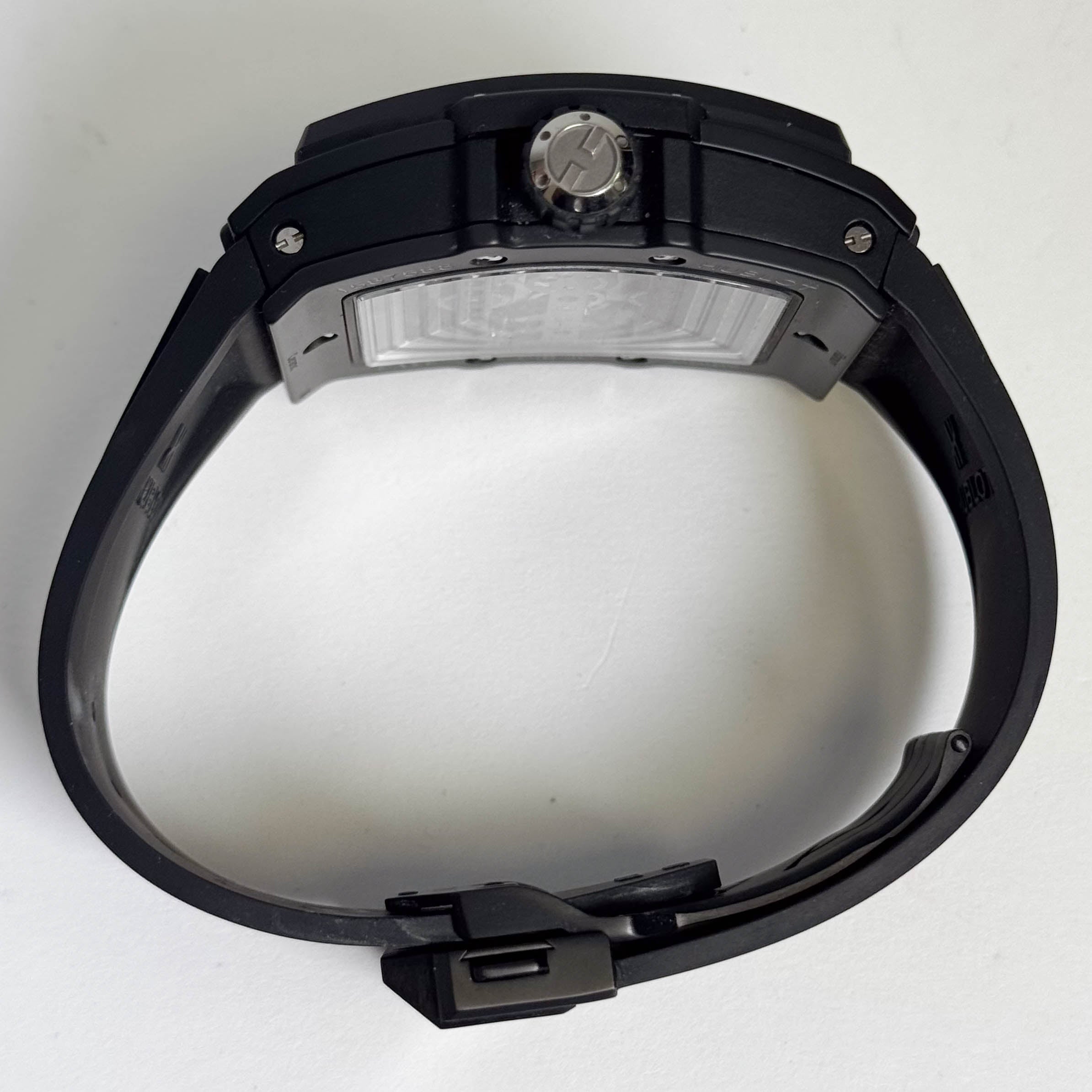 Hublot Spirit of Big Bang 45mm Black Skeleton Dial Watch Ref# 614.CI.1170.RX - Happy Jewelers Fine Jewelry Lifetime Warranty