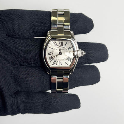 Cartier Roadster Stainless Steel 31mm Silver Dial Watch Ref# W62016V3