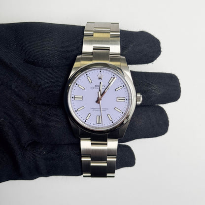 Rolex Oyster Perpetual 41mm Lilac Dial Watch Ref# 134300 - Happy Jewelers Fine Jewelry Lifetime Warranty