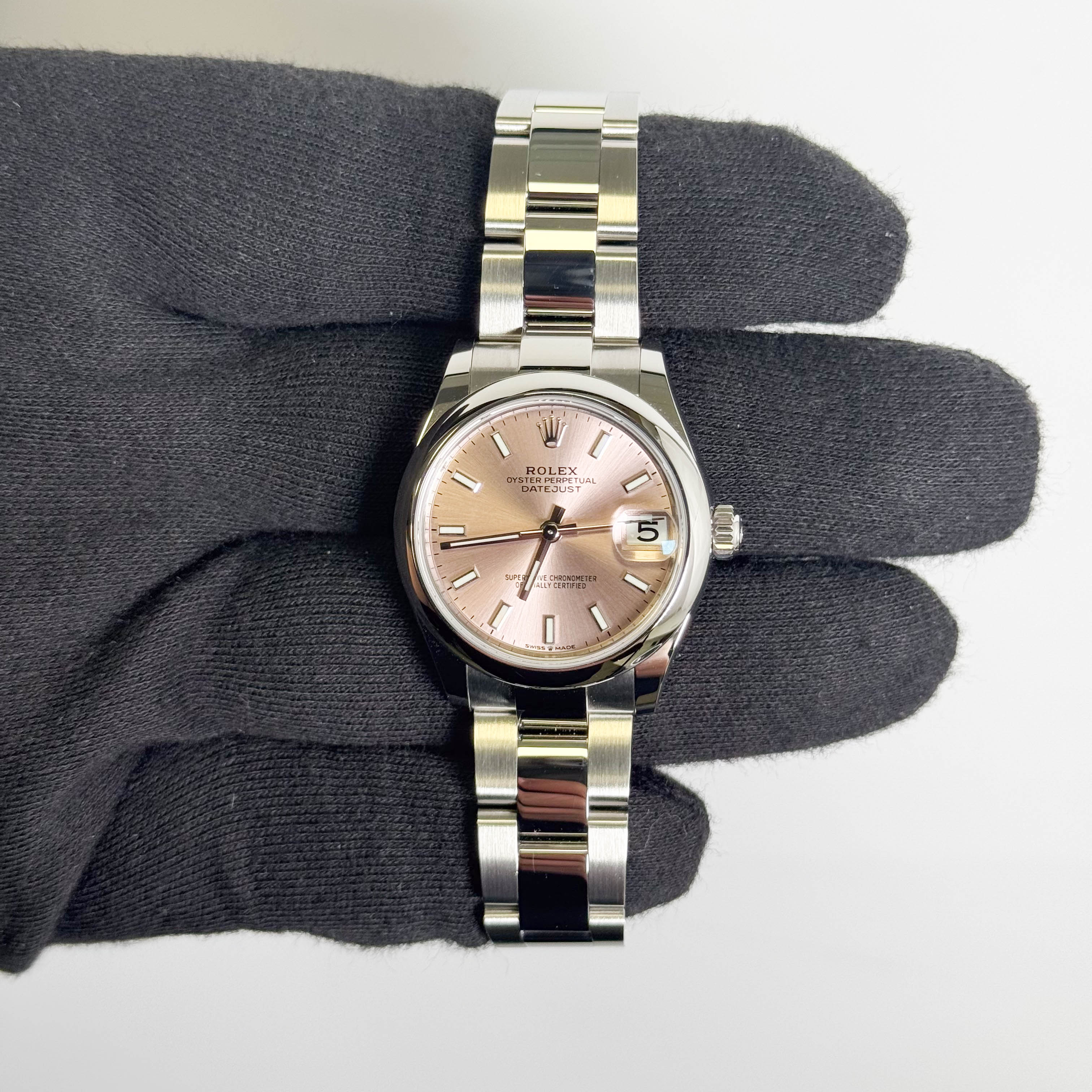 Rolex Datejust 31mm Pink Dial Watch Ref# 278240