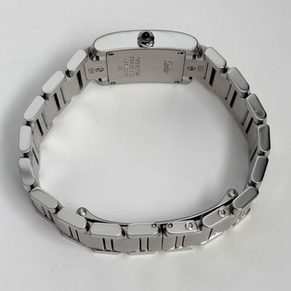 Cartier Tank Stainless Steel 20mm Ivory Dial Watch Ref# W51008Q3 - Happy Jewelers Fine Jewelry Lifetime Warranty