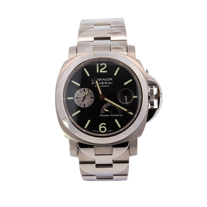 Panerai Luminor Power Reserve Stainless Steel & Titanium 44mm Black Arabic & Stick Dial Watch Reference #: PAM00171 - Happy Jewelers Fine Jewelry Lifetime Warranty