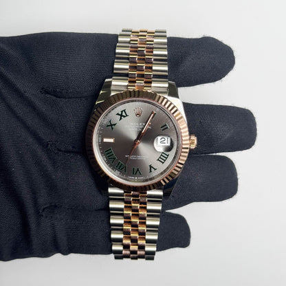 Rolex Datejust 41mm Wimbledon Dial Watch Ref# 126331 - Happy Jewelers Fine Jewelry Lifetime Warranty
