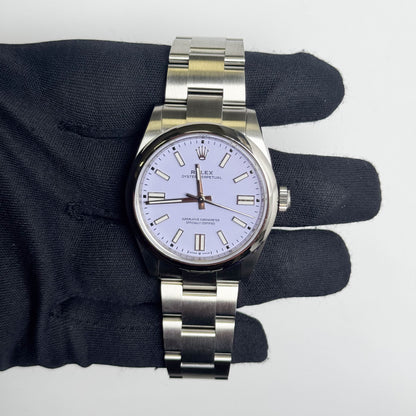 Rolex Oyster Perpetual 41mm Lilac Dial Watch Ref# 134300 - Happy Jewelers Fine Jewelry Lifetime Warranty