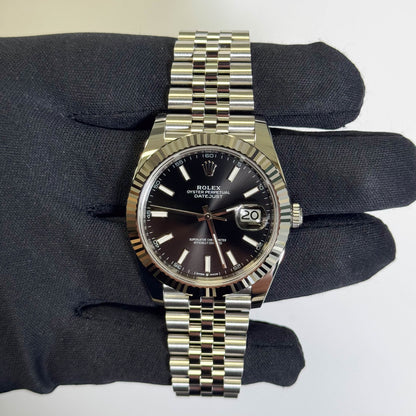 Rolex Datejust 41mm Black Dial Watch Ref# 126334 - Happy Jewelers Fine Jewelry Lifetime Warranty