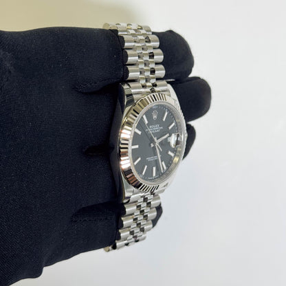 Rolex Datejust 41mm Black Dial Watch Ref# 126334 - Happy Jewelers Fine Jewelry Lifetime Warranty