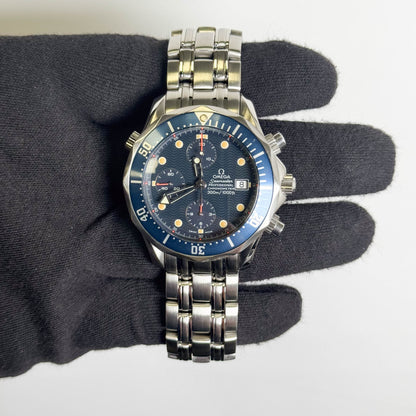 Omega Seamaster 41.5mm Blue Dial Watch Ref# 2599.80.00