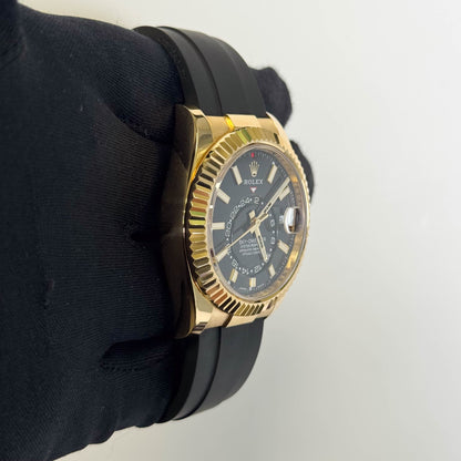 Rolex Sky-Dweller 42mm Black Dial Watch Ref# 326238