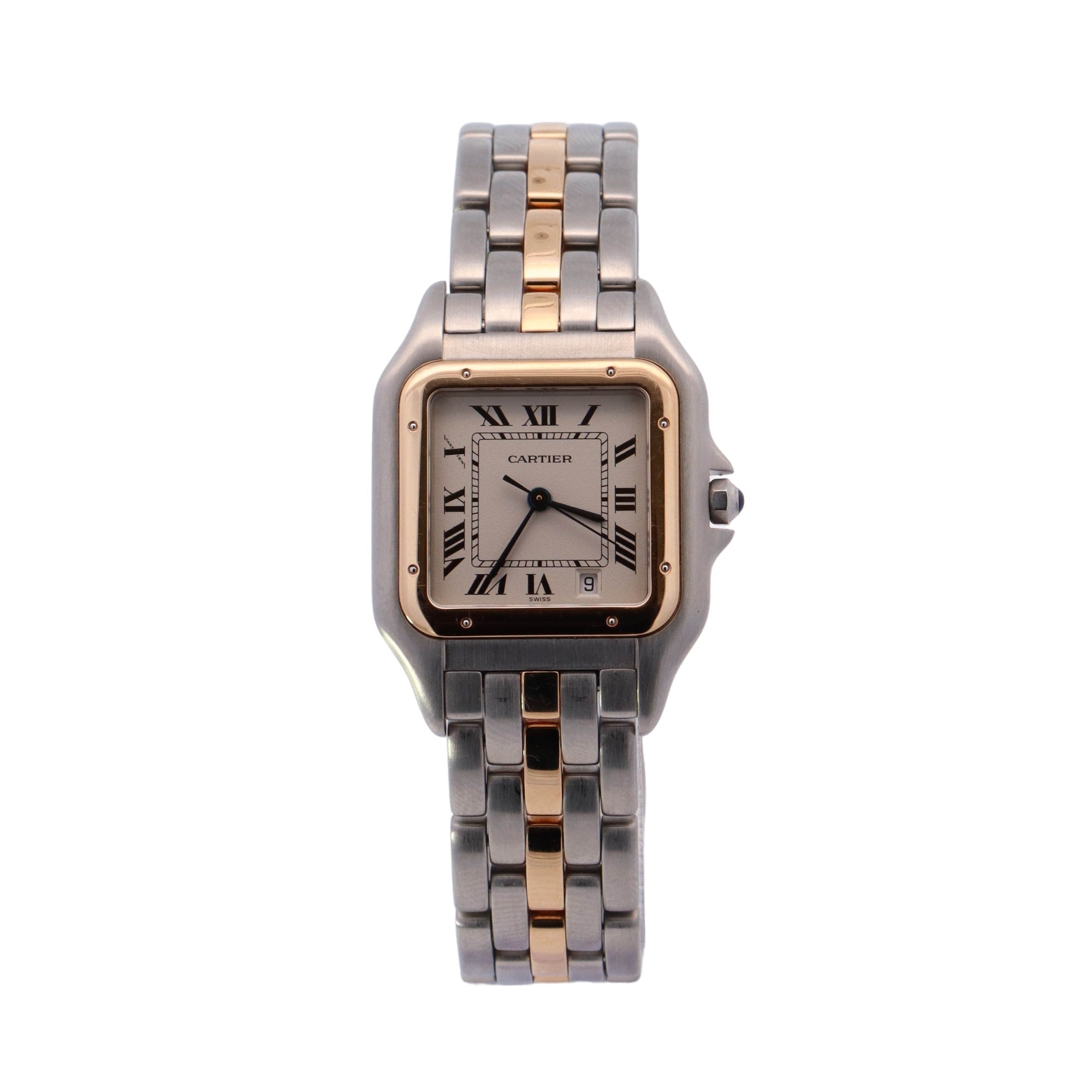 Cartier Panthere 27mm Ivory Roman Dial Watch Ref# 1100 - Happy Jewelers Fine Jewelry Lifetime Warranty
