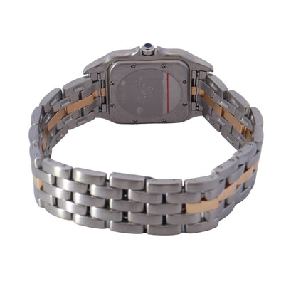 Cartier Panthere Two-Tone Stainless Steel & Yellow Gold 27mm White Roman Dial Watch Reference #: 1100 - Happy Jewelers Fine Jewelry Lifetime Warranty