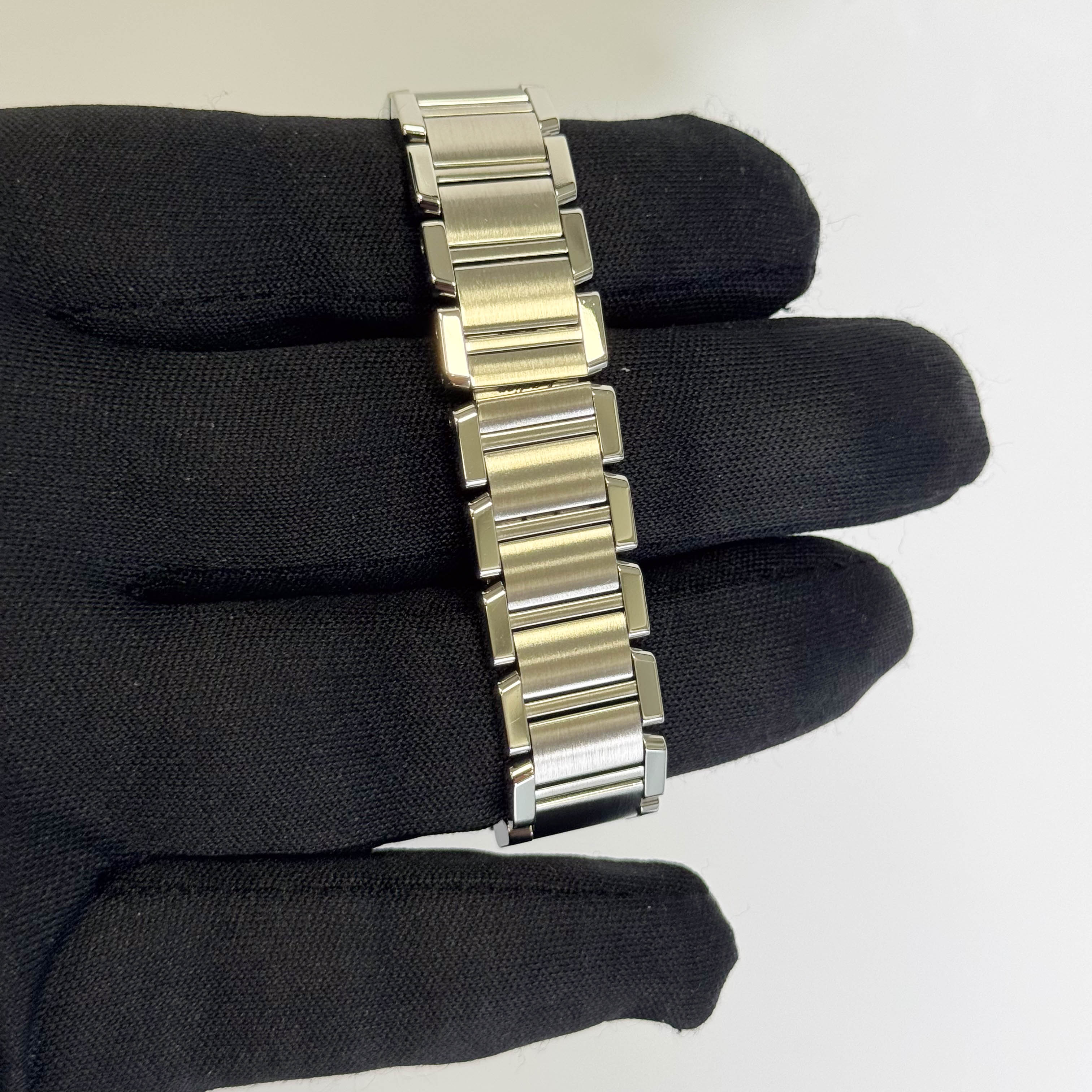 Cartier Tank Stainless Steel 20mm Ivory Dial Watch Ref# W51008Q3 - Happy Jewelers Fine Jewelry Lifetime Warranty