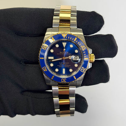 Rolex Submariner 40mm Blue Dial Watch Ref# 116613LB