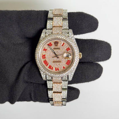 Rolex Datejust 41mm Pave Dial Watch Ref# 116300