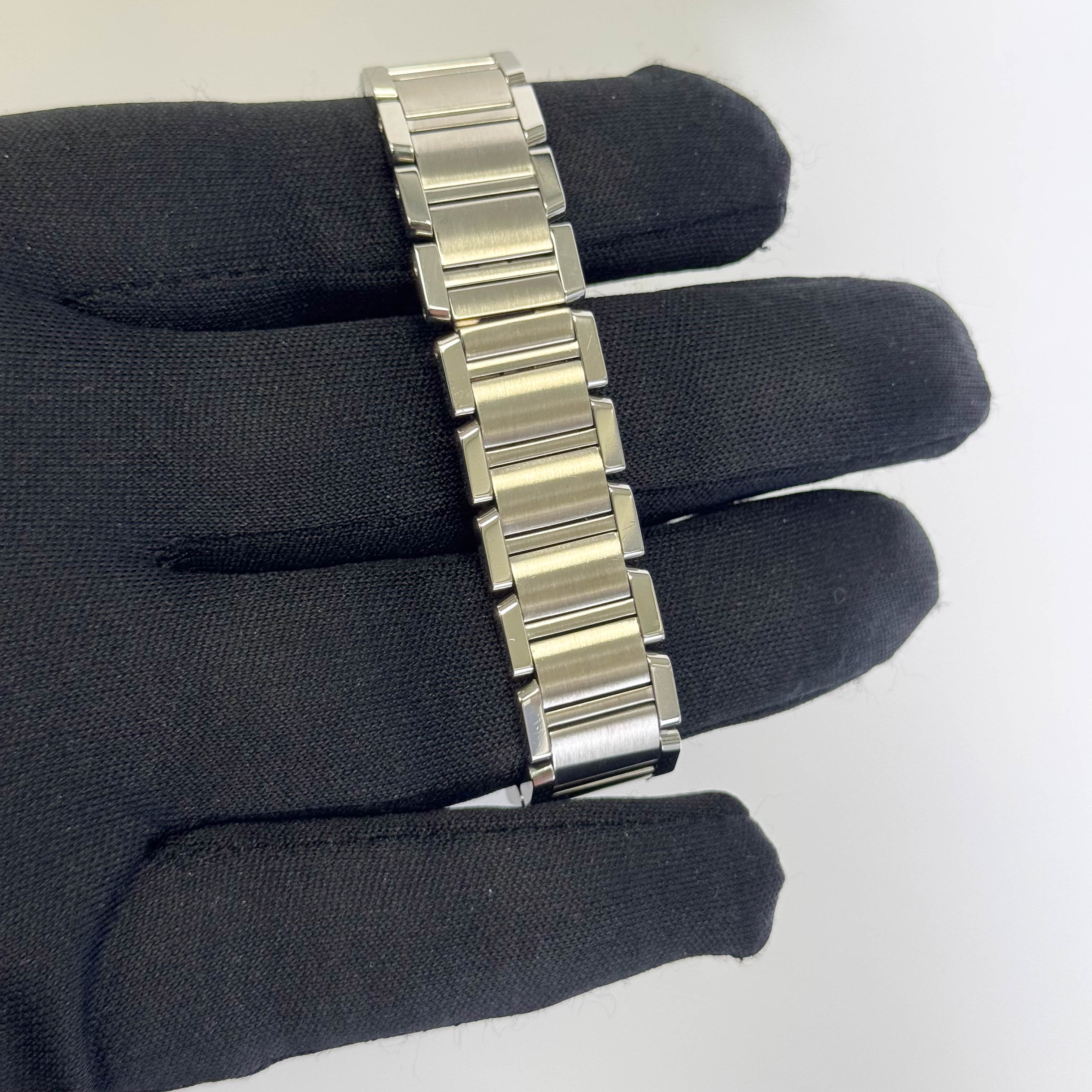 Cartier Tank Stainless Steel 20mm Ivory Dial Watch Ref# W51008Q3 - Happy Jewelers Fine Jewelry Lifetime Warranty
