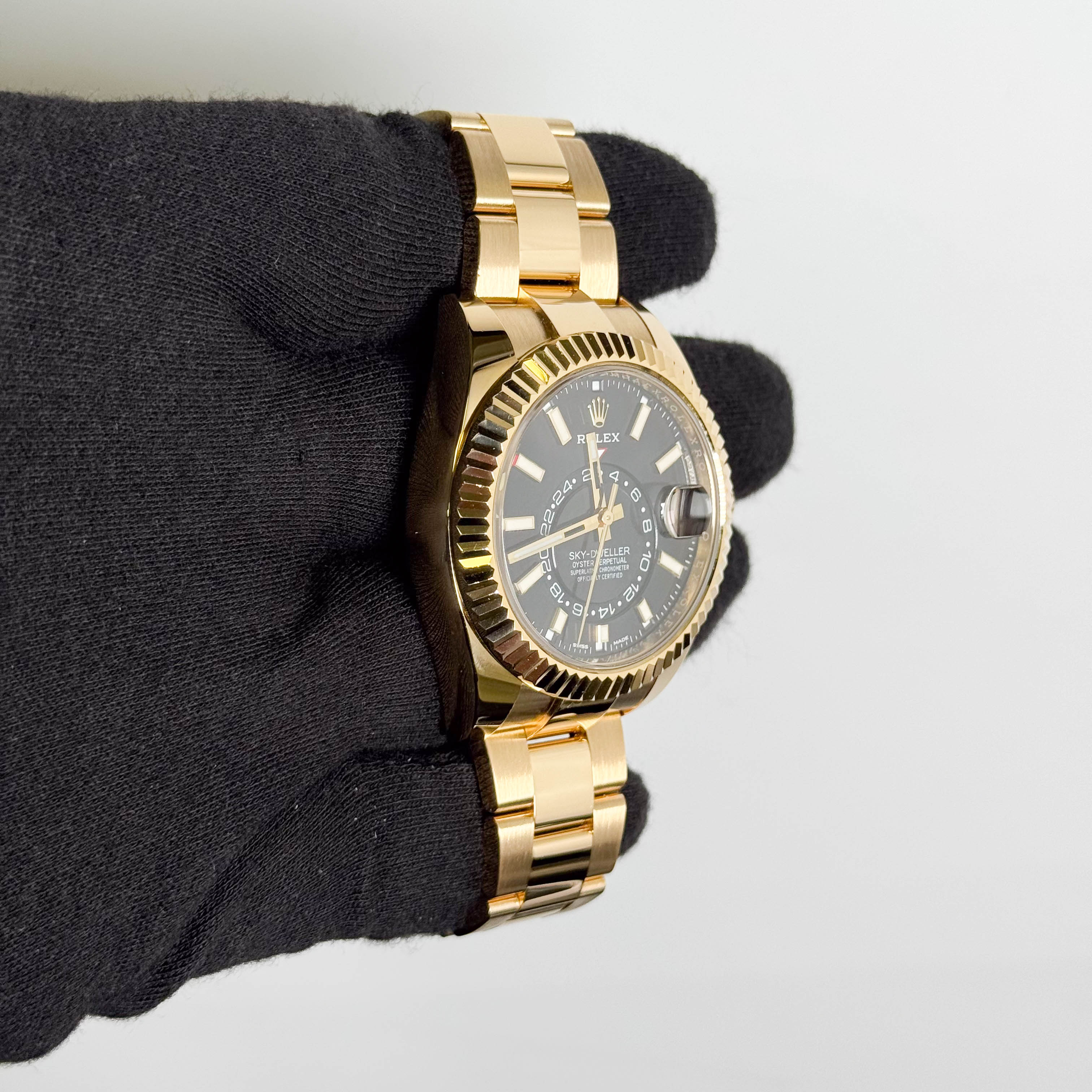 Rolex Sky-Dweller 42mm Black Dial Watch Ref# 326938 – Happy Jewelers