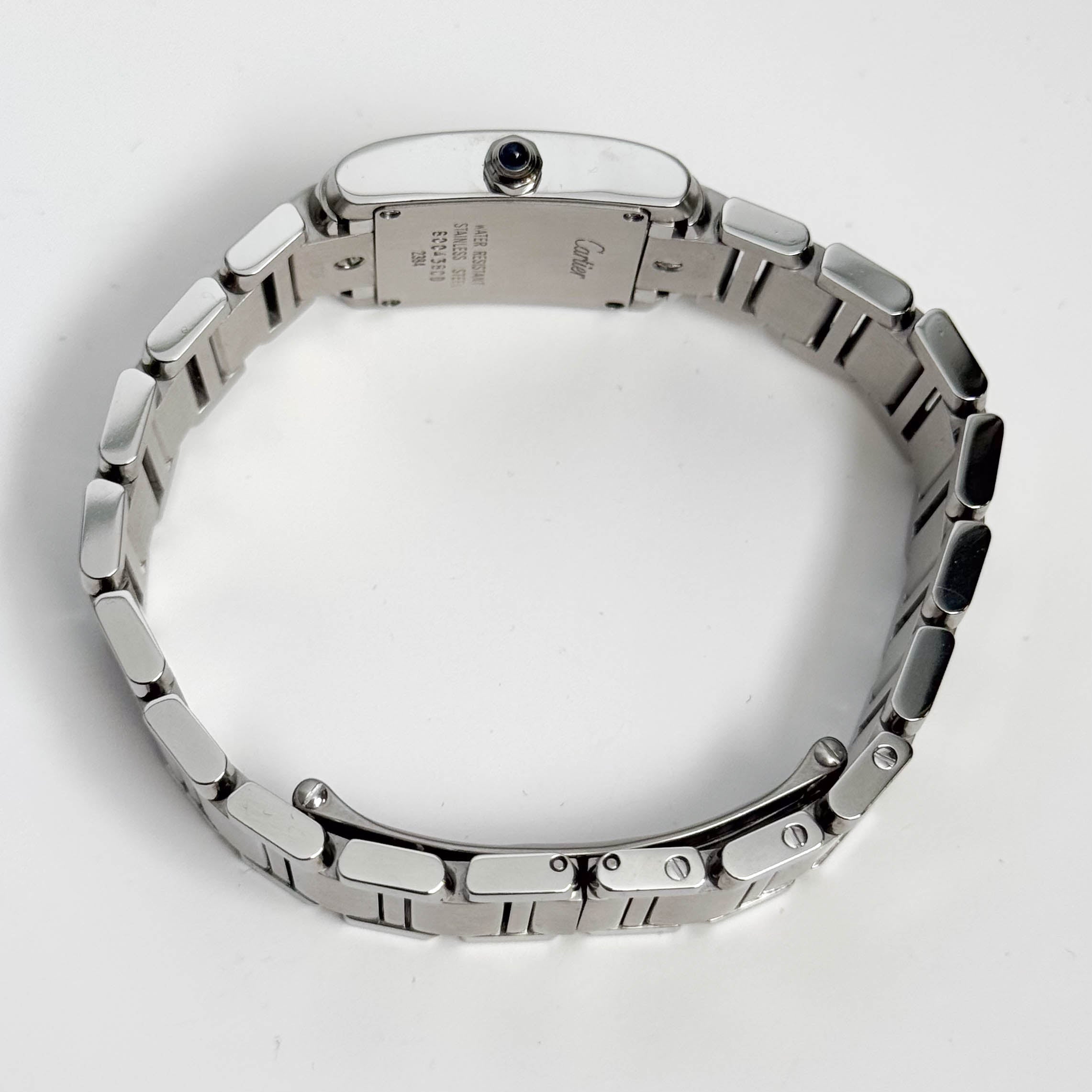 Cartier Tank Stainless Steel 20mm Ivory Dial Watch Ref# W51008Q3 - Happy Jewelers Fine Jewelry Lifetime Warranty