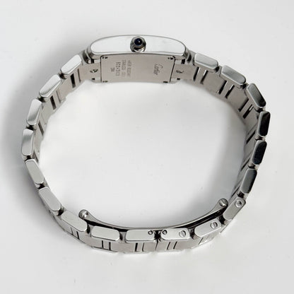Cartier Tank Stainless Steel 20mm Ivory Dial Watch Ref# W51008Q3 - Happy Jewelers Fine Jewelry Lifetime Warranty