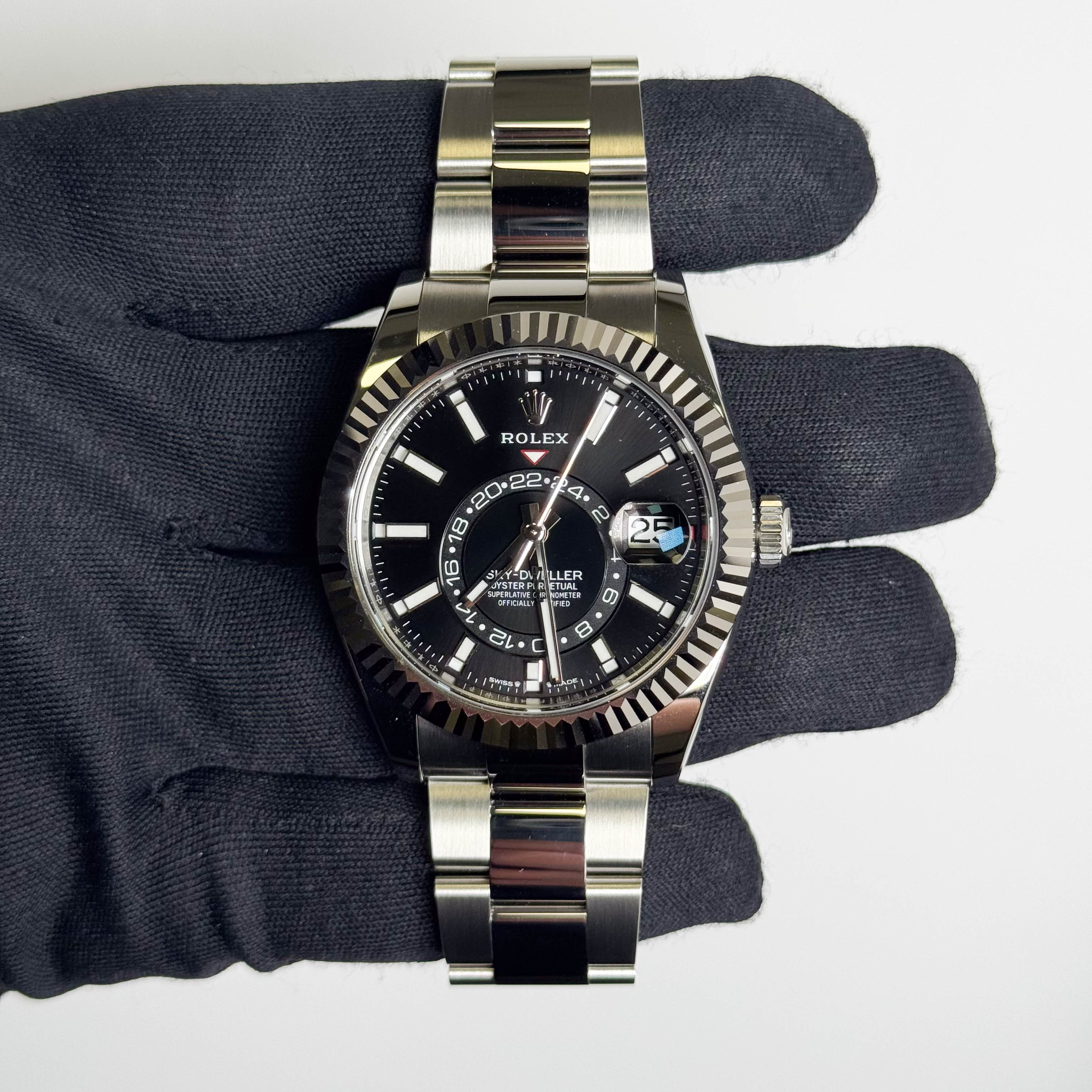 Rolex Sky-Dweller 42mm Black Dial Watch Ref# 336934 - Happy Jewelers Fine Jewelry Lifetime Warranty