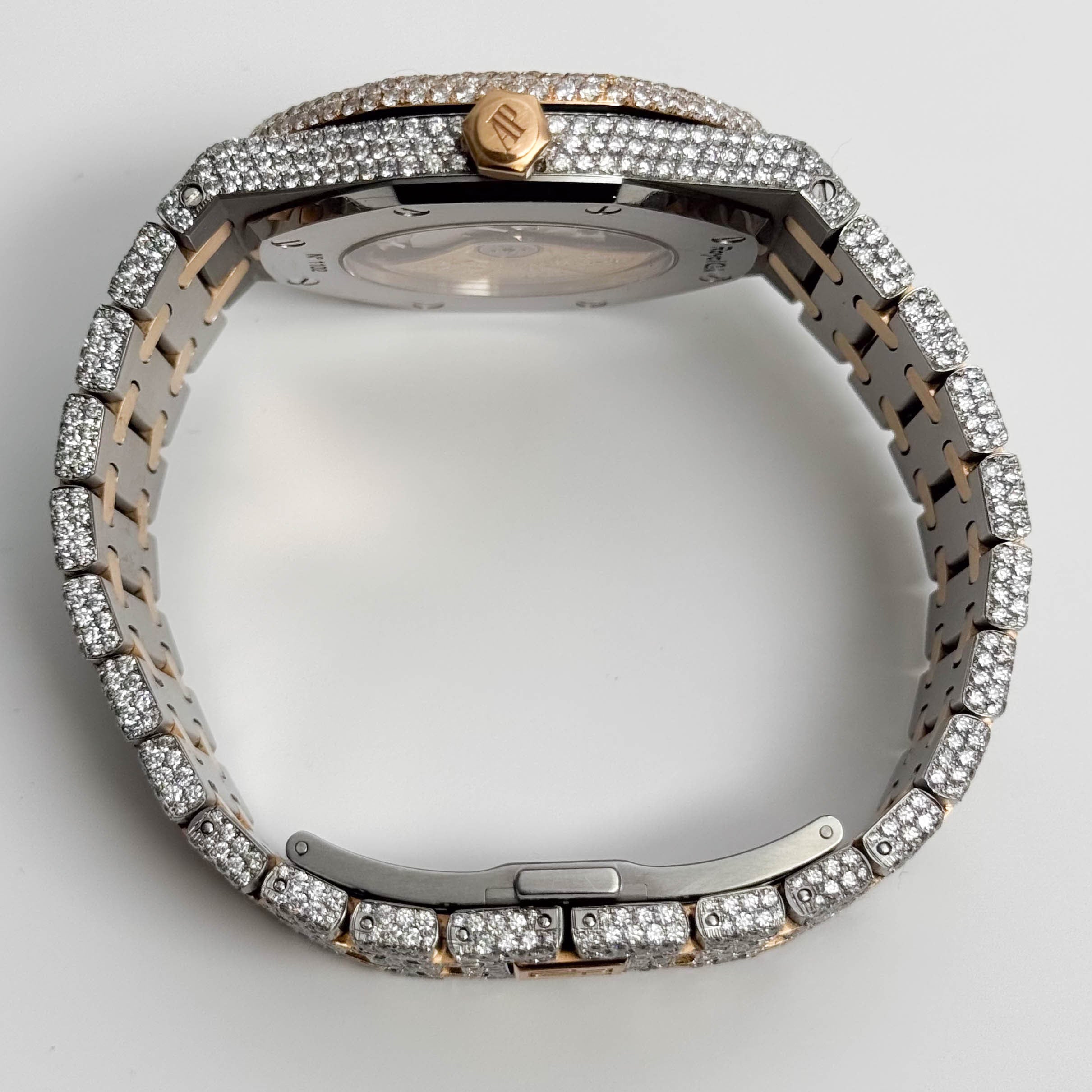 Audemars Piguet Royal Oak 41mm Iced Out Dial Watch Ref# 15400SR