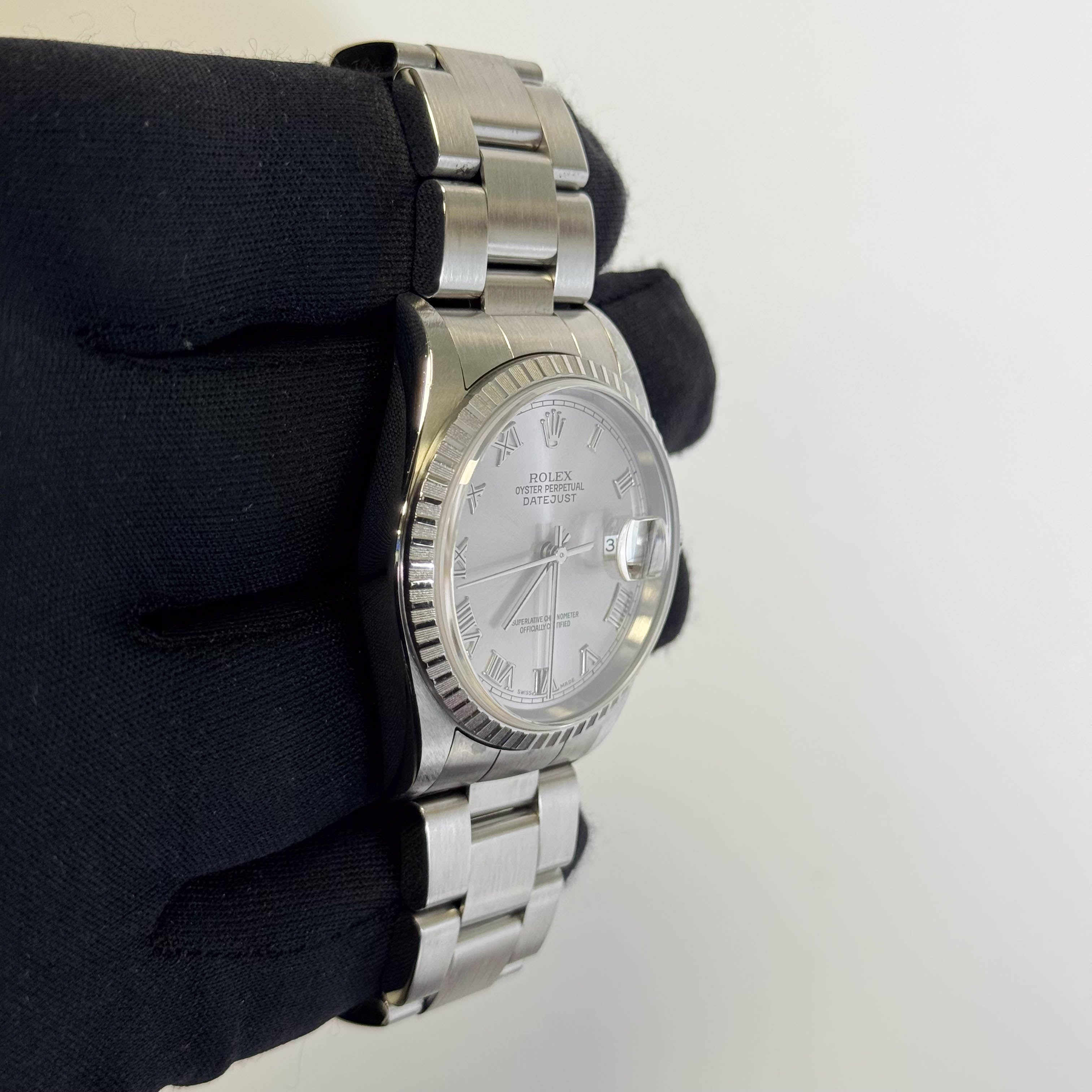 Rolex Datejust 36mm Silver Dial Watch Ref# 16200 - Happy Jewelers Fine Jewelry Lifetime Warranty