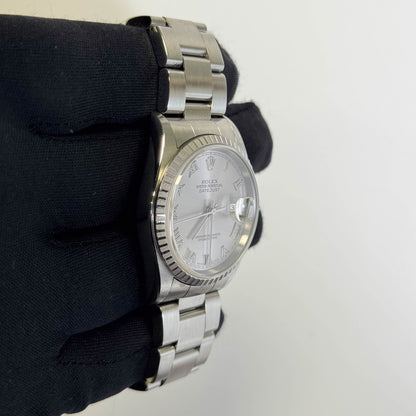 Rolex Datejust 36mm Silver Dial Watch Ref# 16200 - Happy Jewelers Fine Jewelry Lifetime Warranty