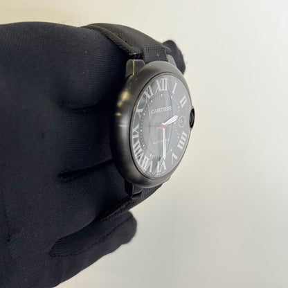 Cartier Ballon Bleu 42mm Black Dial Watch Ref# WSBB0015
