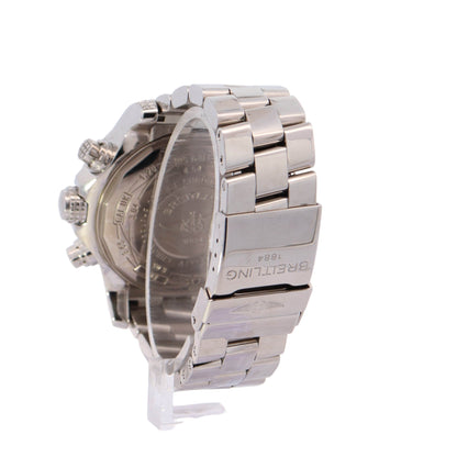 Breitling Super Avenger 48mm Stainless Steel Black Chronograph Dial Watch Reference# A13370 - Happy Jewelers Fine Jewelry Lifetime Warranty