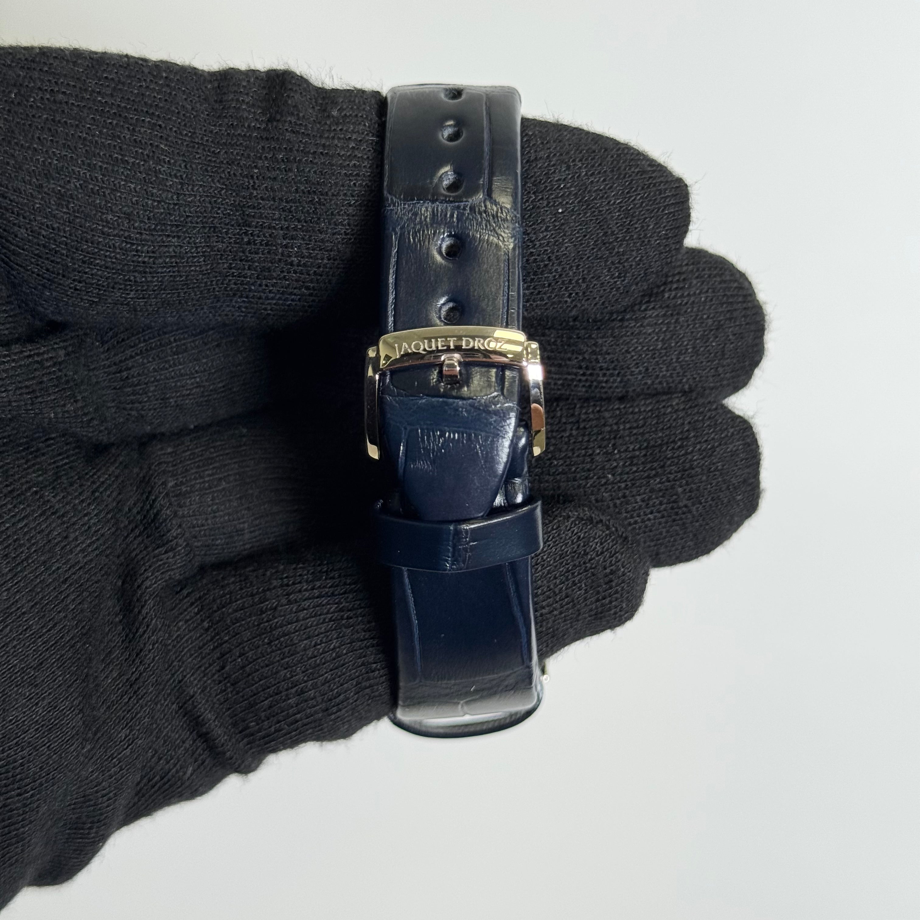 Jaquet Droz Petite Heure Minute 35mm Black Dial Watch Ref# J005004201 - Happy Jewelers Fine Jewelry Lifetime Warranty