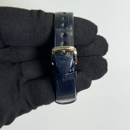 Jaquet Droz Petite Heure Minute 35mm Black Dial Watch Ref# J005004201 - Happy Jewelers Fine Jewelry Lifetime Warranty