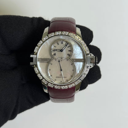 Jaquet Droz Grande Seconde SW 41mm White MOP Dial Watch Ref# J029020270 - Happy Jewelers Fine Jewelry Lifetime Warranty