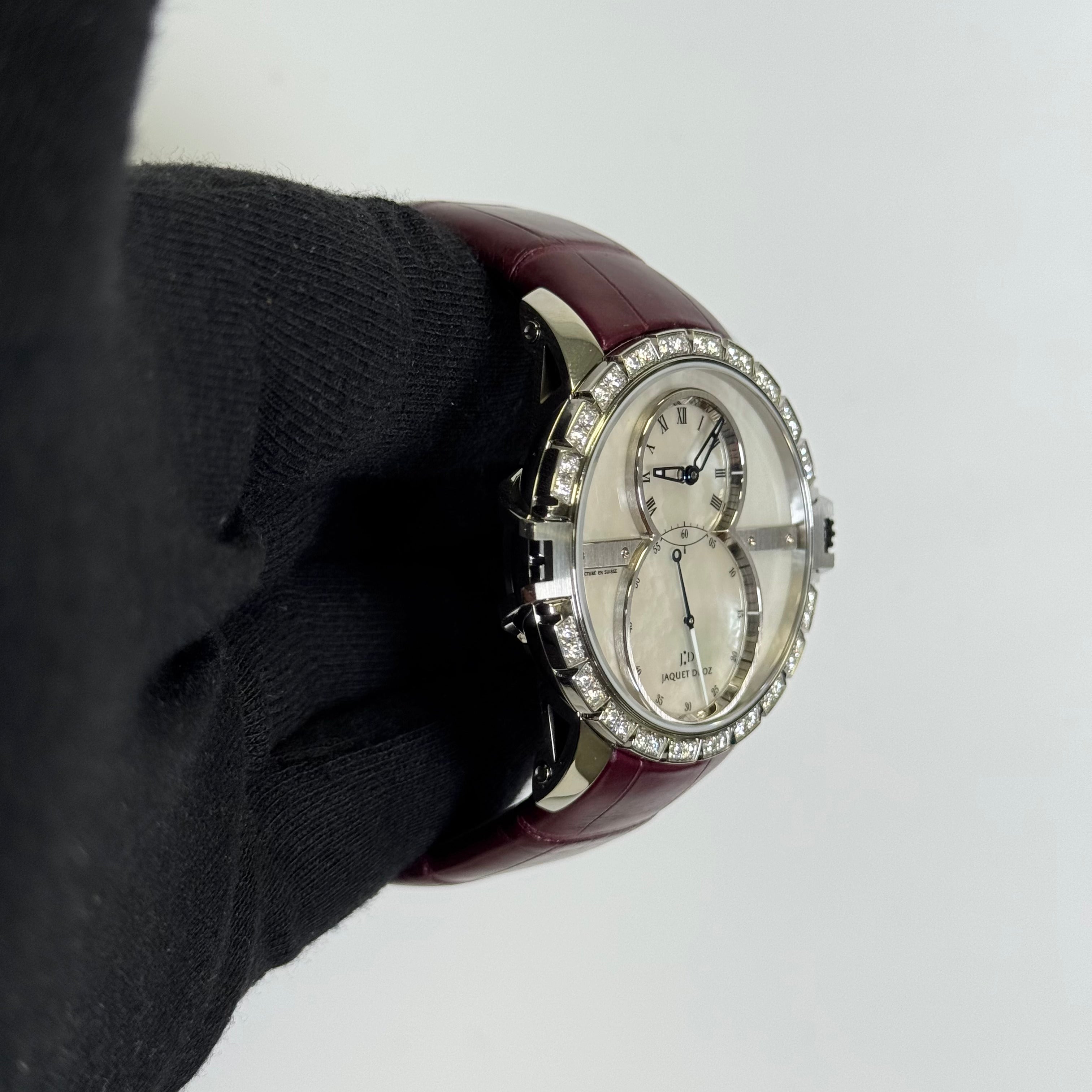 Jaquet Droz Grande Seconde SW 41mm White MOP Dial Watch Ref# J029020270 - Happy Jewelers Fine Jewelry Lifetime Warranty