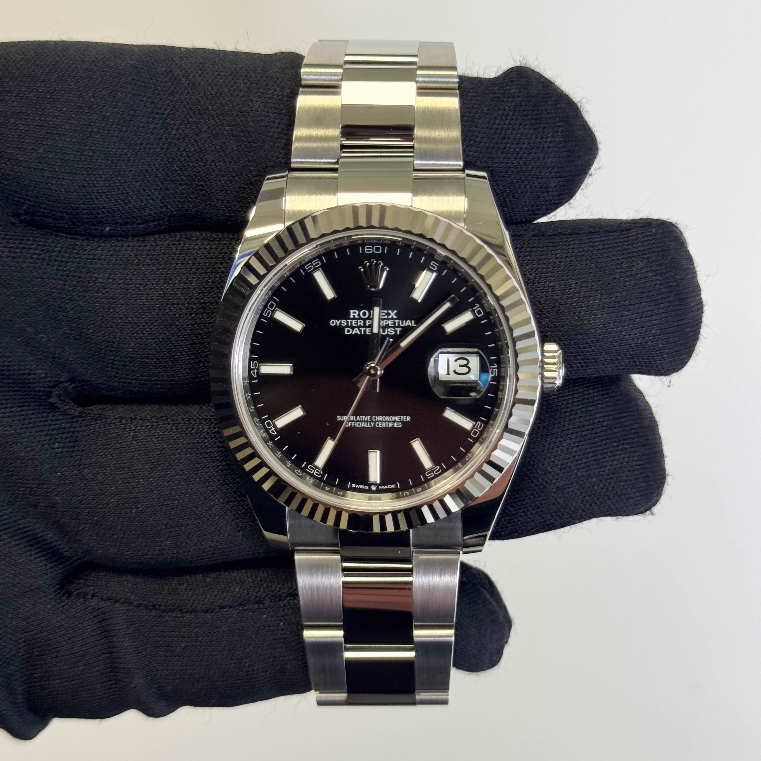 Rolex Datejust 41mm Black Dial Watch Ref# 126334