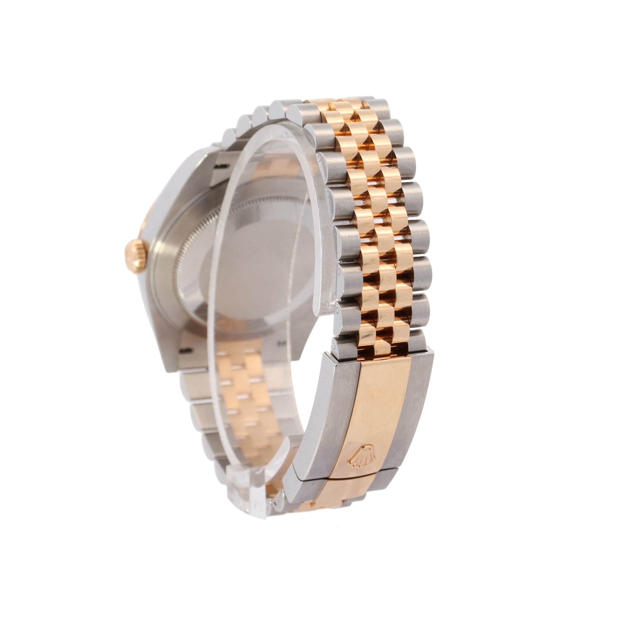 Rolex Datejust Two Tone Yellow Gold & Steel 41mm Champagne Diamond Dial Watch Reference #: 126333 - Happy Jewelers Fine Jewelry Lifetime Warranty
