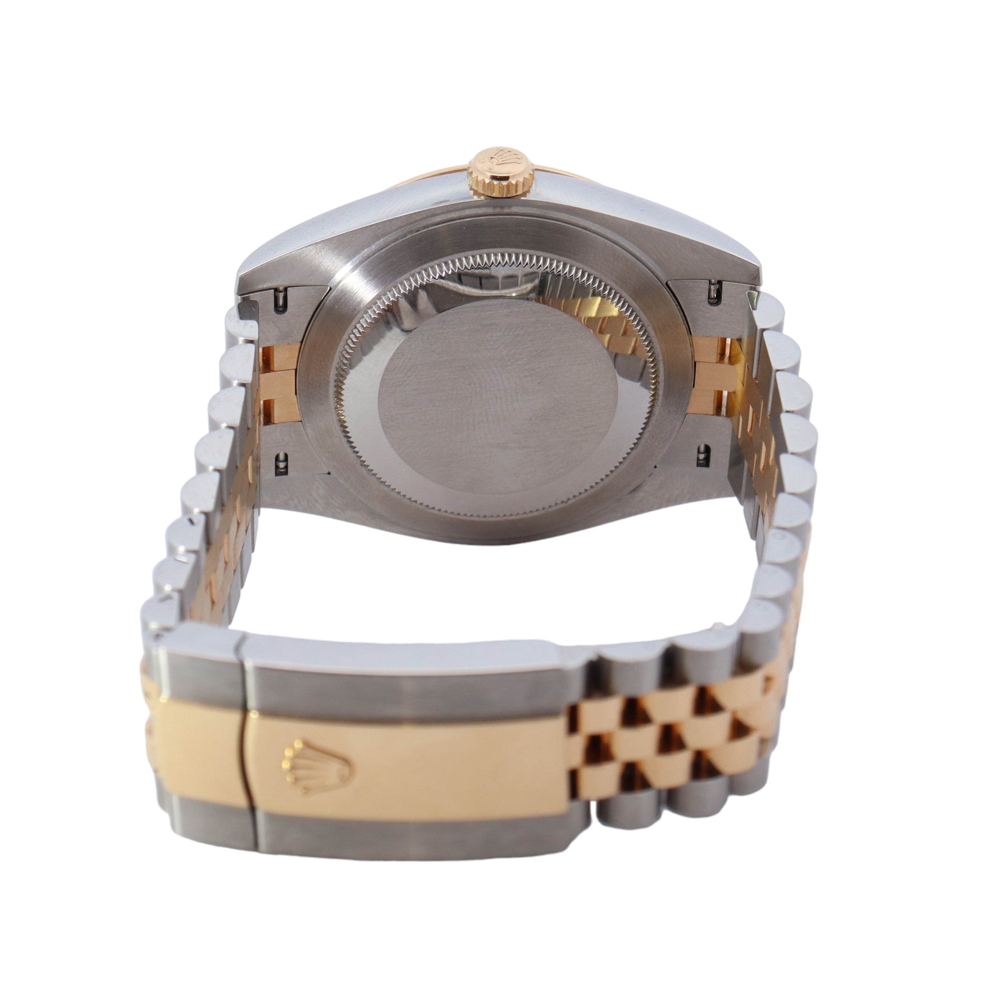 Rolex Datejust Two Tone Yellow Gold & Steel 41mm Champagne Diamond Dial Watch Reference #: 126333 - Happy Jewelers Fine Jewelry Lifetime Warranty