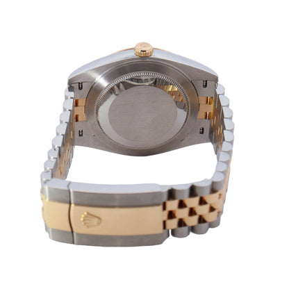 Rolex Datejust Two Tone Yellow Gold & Steel 41mm Champagne Diamond Dial Watch Reference #: 126333 - Happy Jewelers Fine Jewelry Lifetime Warranty