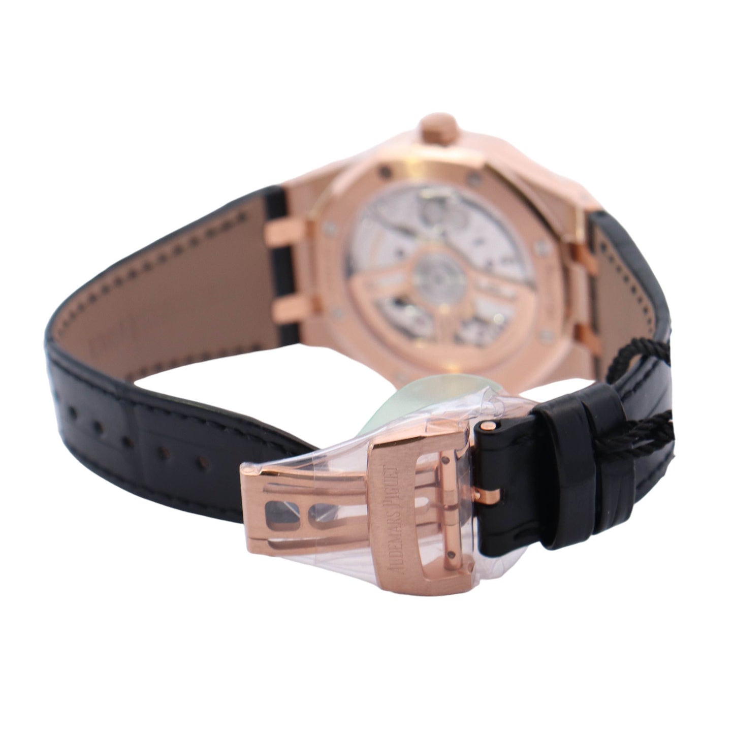Audemars Piguet Royal Oak 41mm Rose Gold Black Stick Dial Watch Reference #: 15500OR.OO.D002CR.01 - Happy Jewelers Fine Jewelry Lifetime Warranty