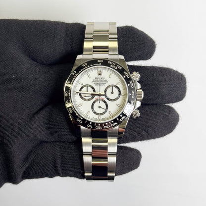 Rolex Daytona 40mm White Dial Watch Ref# 126500LN