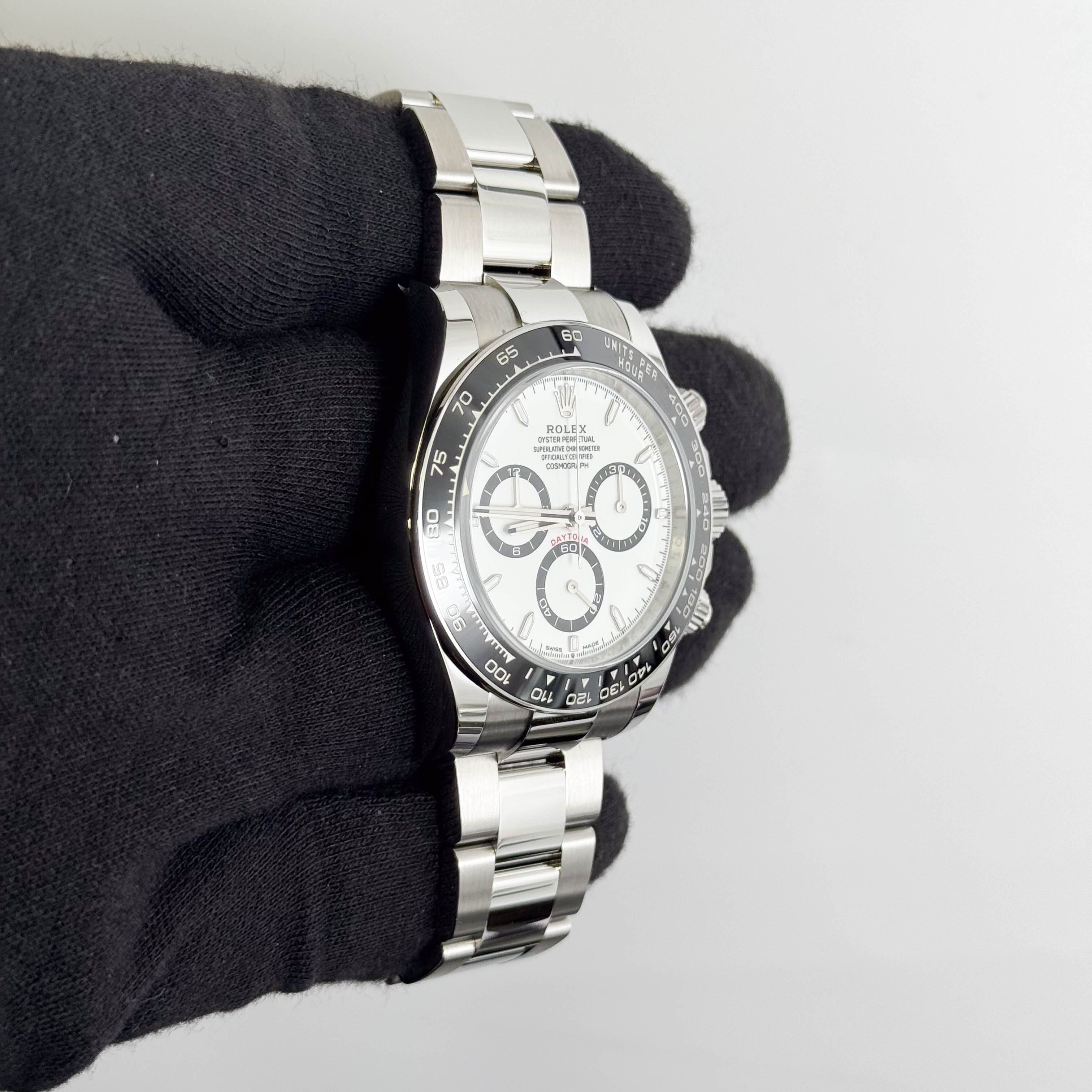 Rolex Daytona 40mm White Dial Watch Ref# 126500LN