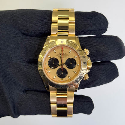 Rolex Daytona 40mm Champagne Dial Watch Ref# 116528 - Happy Jewelers Fine Jewelry Lifetime Warranty