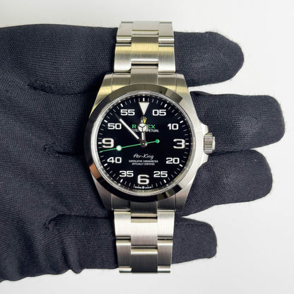 Rolex Air-King 40mm Black Dial Watch Ref# 126900 - Happy Jewelers Fine Jewelry Lifetime Warranty