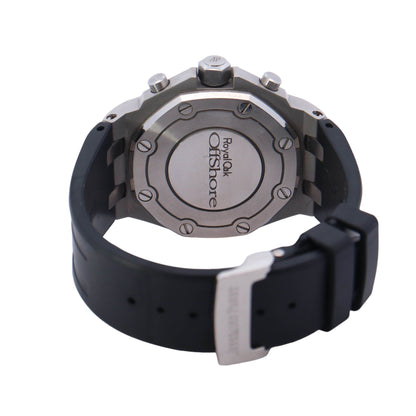 Audemars Piguet Royal Oak Offshore 37mm Stainless Steel Black Chronograph Dial Watch  Reference #: 26231ST.ZZ.D002CA.01 - Happy Jewelers Fine Jewelry Lifetime Warranty