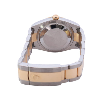 Rolex Datejust 36mm Yellow Gold & Stainless Steel Champagne Palm Stick Dial Watch Reference #: 126233 - Happy Jewelers Fine Jewelry Lifetime Warranty