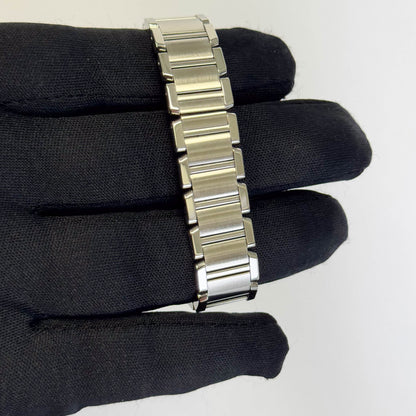 Cartier Tank Stainless Steel 20mm Ivory Dial Watch Ref# W51008Q3 - Happy Jewelers Fine Jewelry Lifetime Warranty