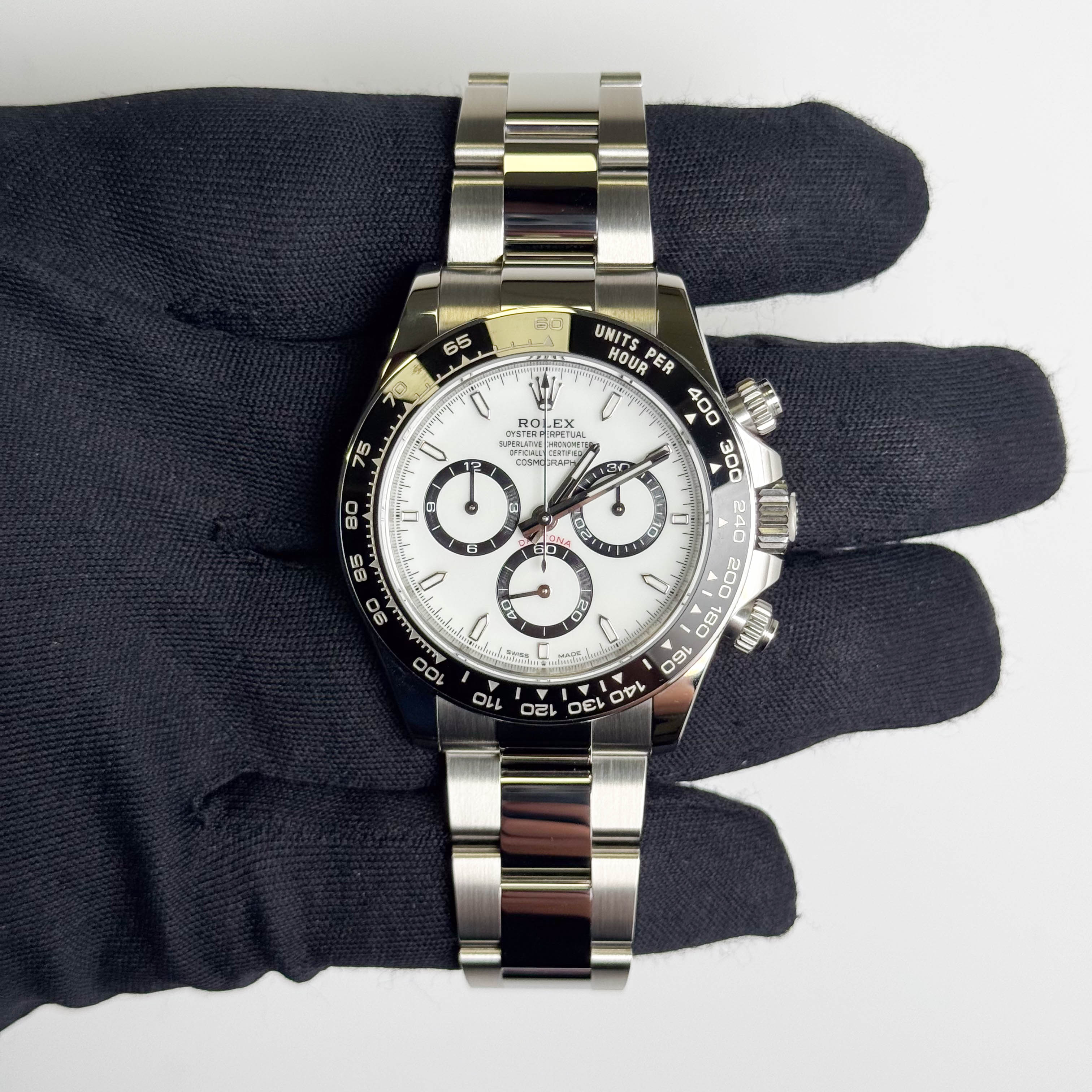 Rolex Daytona 40mm White Dial Watch Ref# 126500LN
